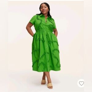 Kate Spade x Target Green Ribbon Dress With POCKETS!